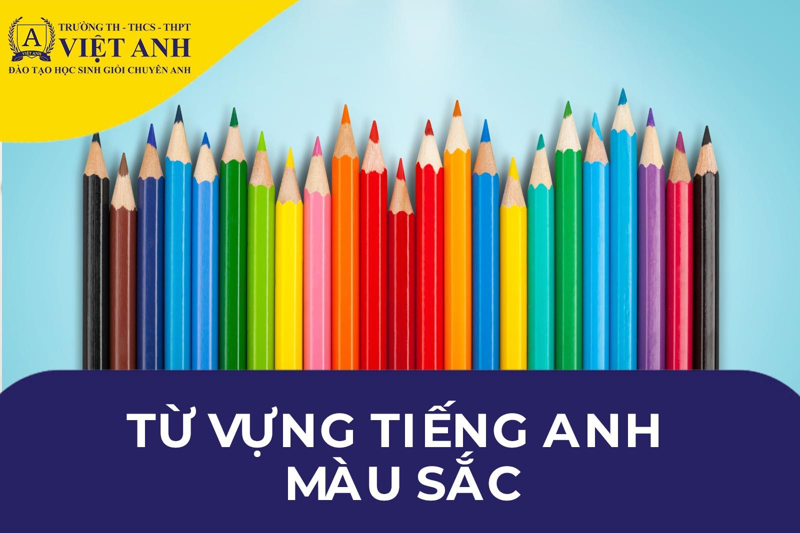 12 màu sắc bằng tiếng anh