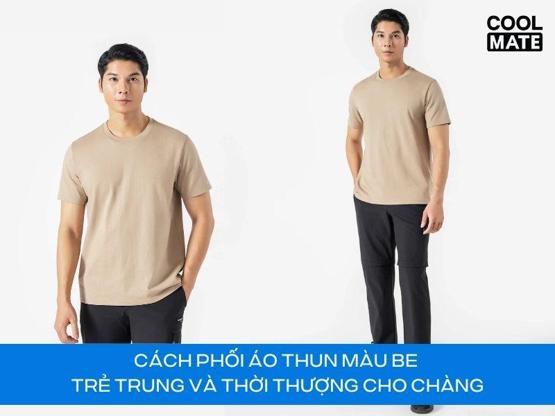 áo màu be phối với quần màu gì nam