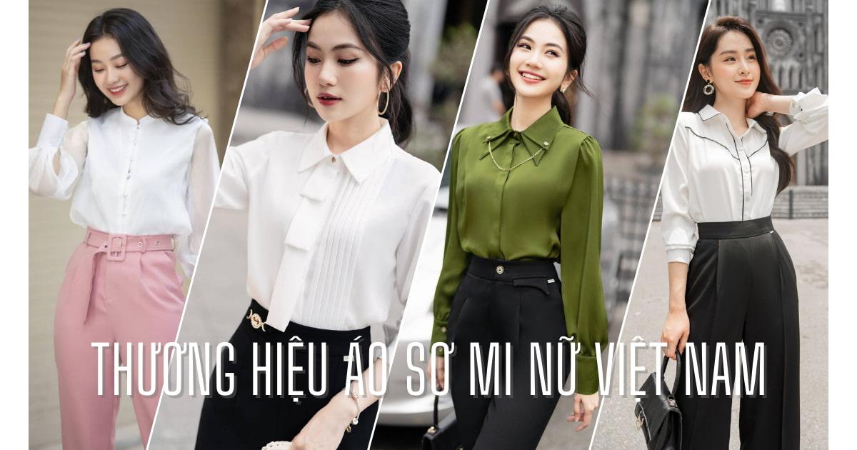 áo sơ mi nu thương hiệu nổi tiếng