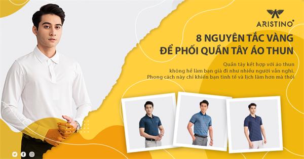 áo thun phối quần tây