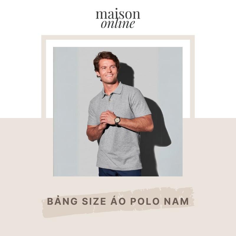 bảng size áo polo nam