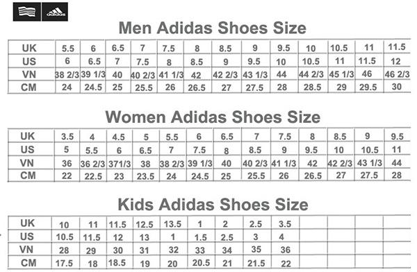 cách chọn size giày adidas