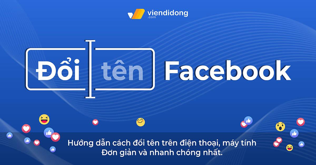 cách đổi tên fb trên máy tính