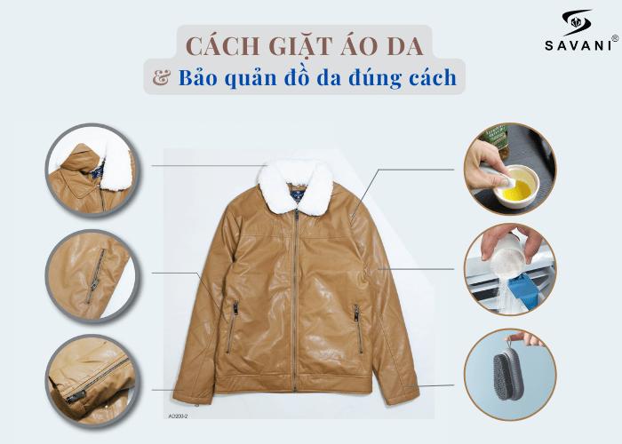 cách giặt áo da pu