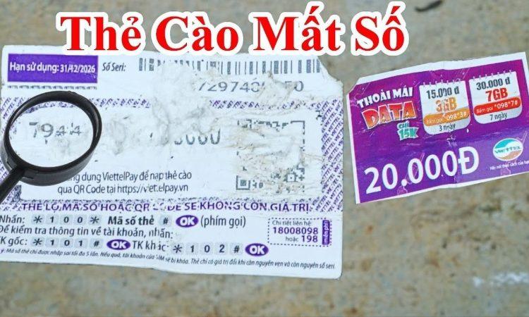 cách lấy lại mã the cào viettel bằng số seri