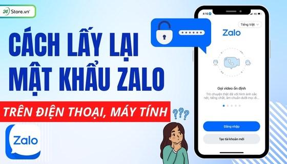 cách lấy lại mật khẩu zalo trên điện thoại