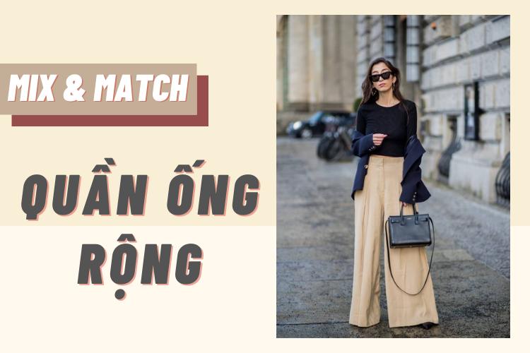 cách phối đồ với quần ông rộng