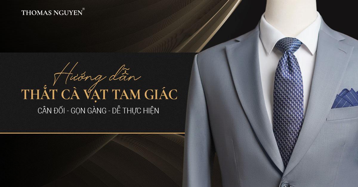 cách that cà vạt hình tam giác