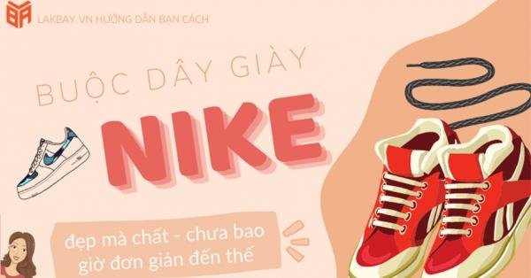 cách thắt giày nike