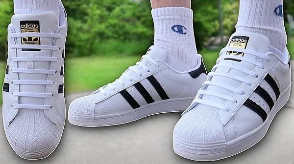 cách xỏ dây giày adidas