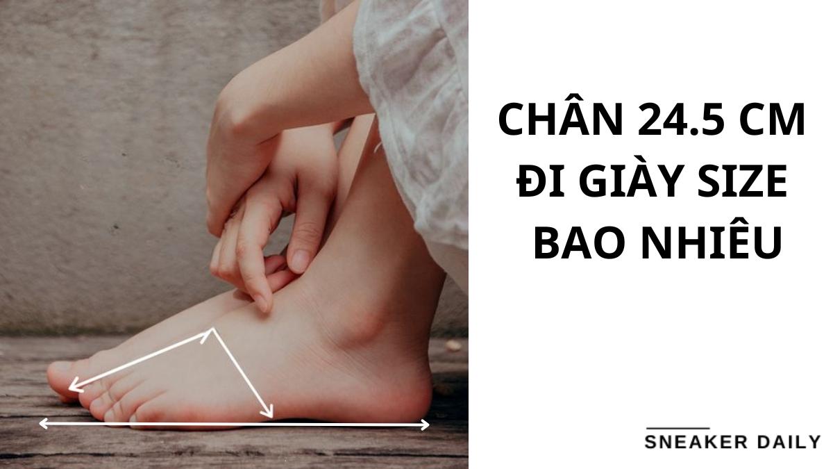 chân 24 5cm đi giày size bao nhiêu