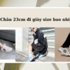 Kích thước bàn chân 23cm đi giày size bao nhiêu chuẩn?