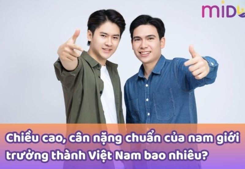 chiều cao cân nặng của nam giới