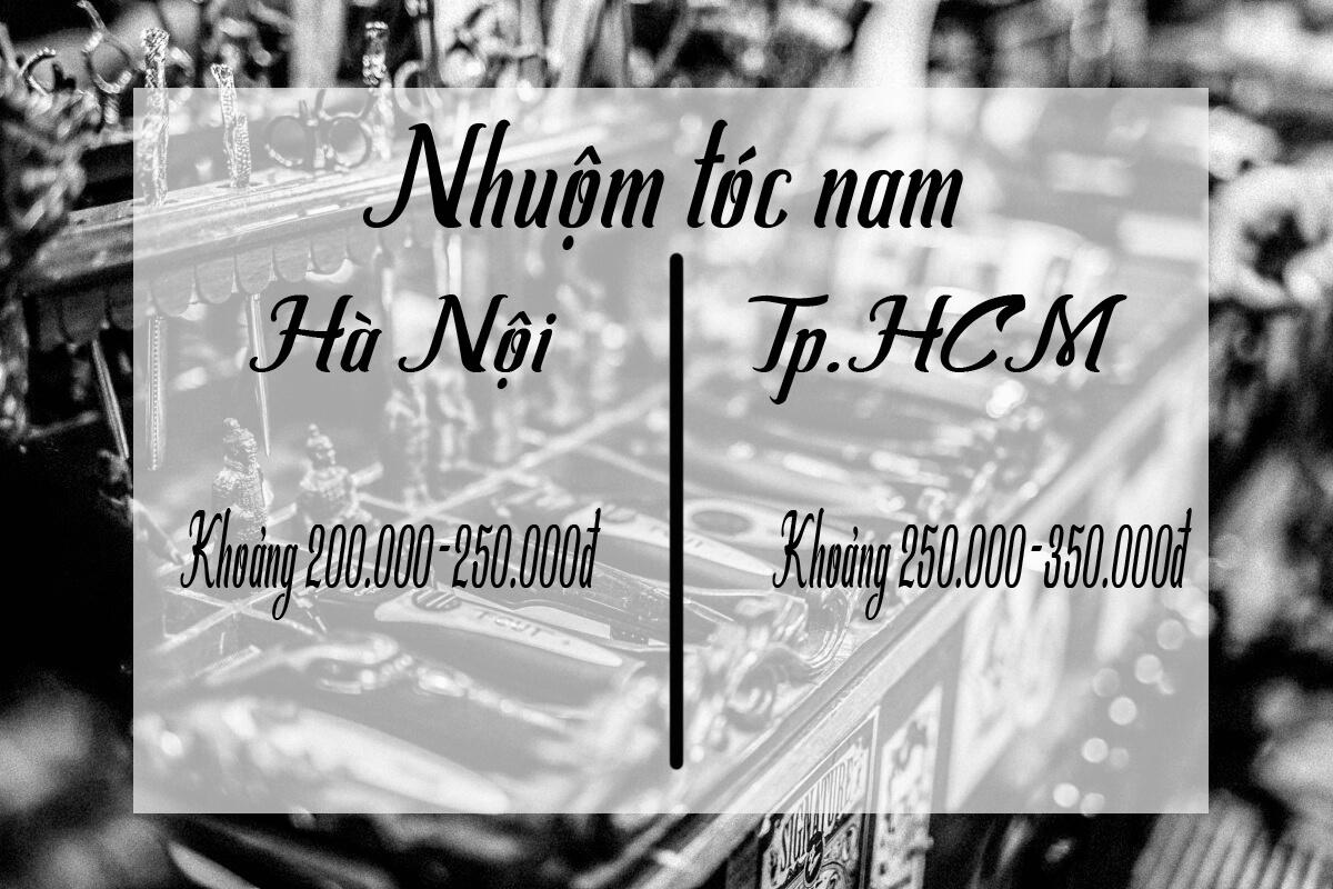 giá nhuộm tóc nam màu xám khói