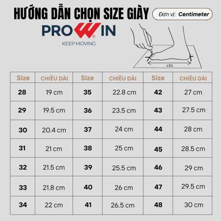 bảng chọn size giày