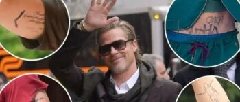 Nhiều hình xăm trên cơ thể Brad Pitt liên quan đến Angelina Jolie