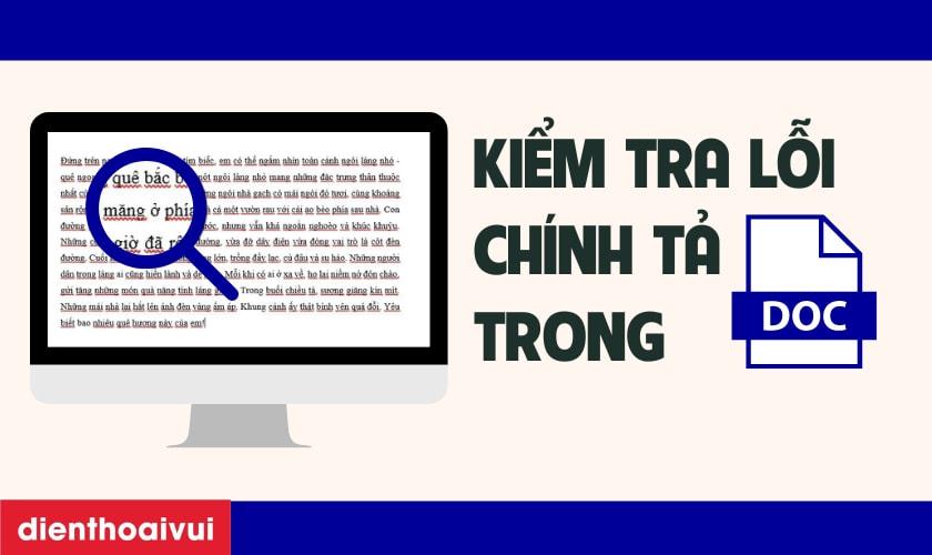 kiểm tra lỗi chính tả trong word