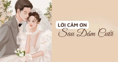 lời cảm ơn sau cưới