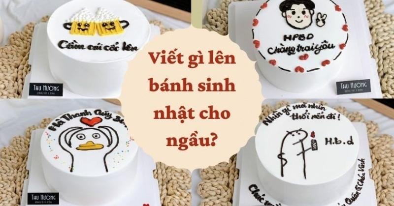 lời chúc sinh nhật ghi trên bánh