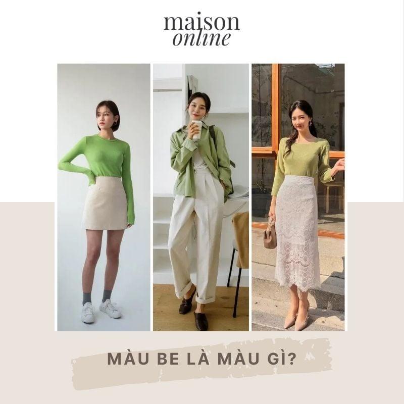 màu beige phối với màu gì