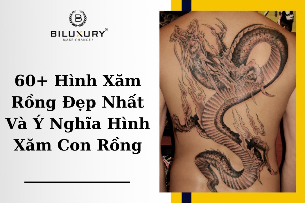 mẫu hình xăm rồng kín tay