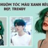 Top 20 các kiểu nhuộm tóc màu xanh rêu đẹp và trendy năm 2024