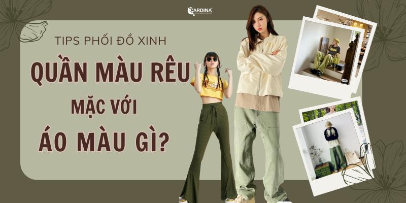 màu xanh rêu đậm phối với màu gì