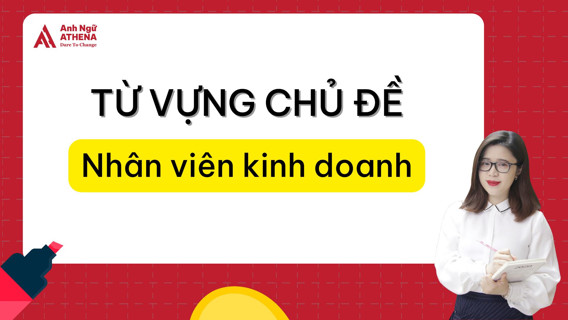 nhân viên kinh doanh tiếng anh