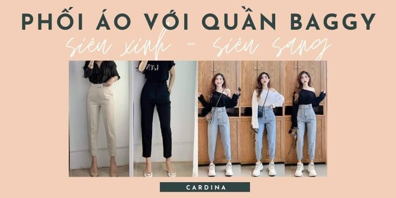 phối áo với quần baggy