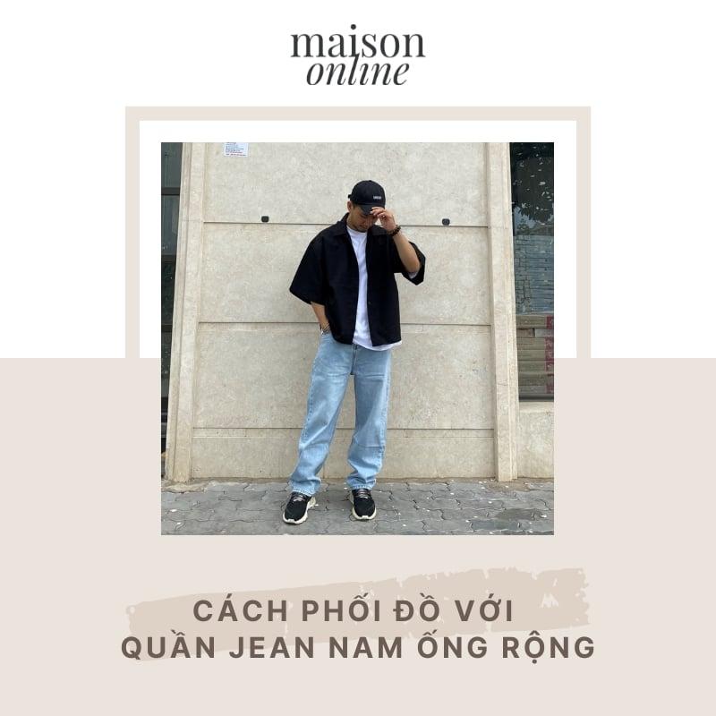 phối đồ nam quần jean