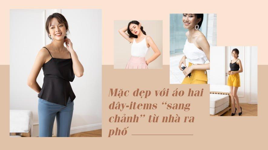 phối đồ với áo dây