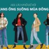 Tips phối đồ với quần jeans ống suông mùa đông cực hack dáng