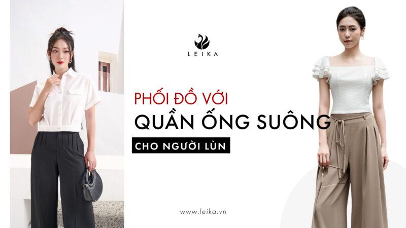 phối đồ với quần suông