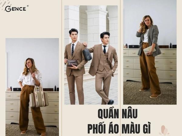 quần màu be phối áo màu gì nam