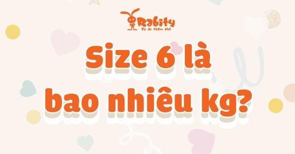 size 6 tương đương size bao nhiêu