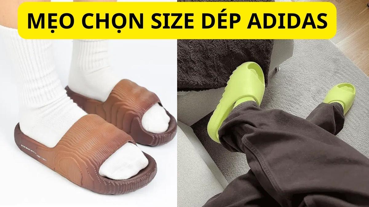 size dép adidas