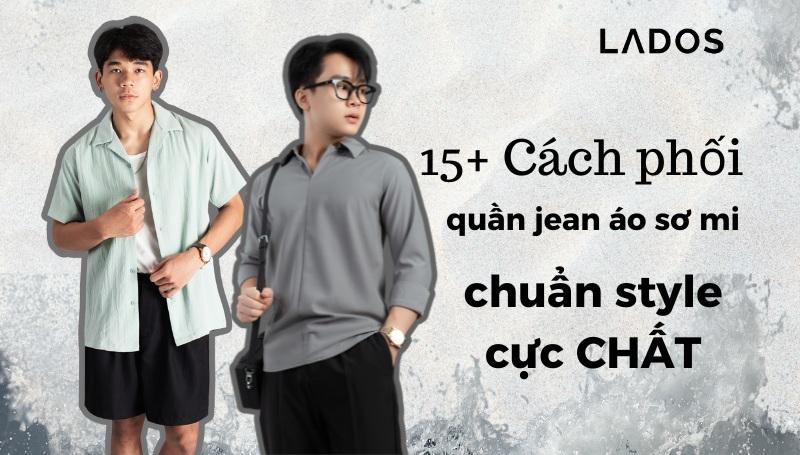 sơ mi với quần jean