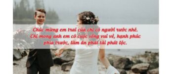 Những STT Thơ Lời chúc mừng đám cưới em trai ngắn gọn