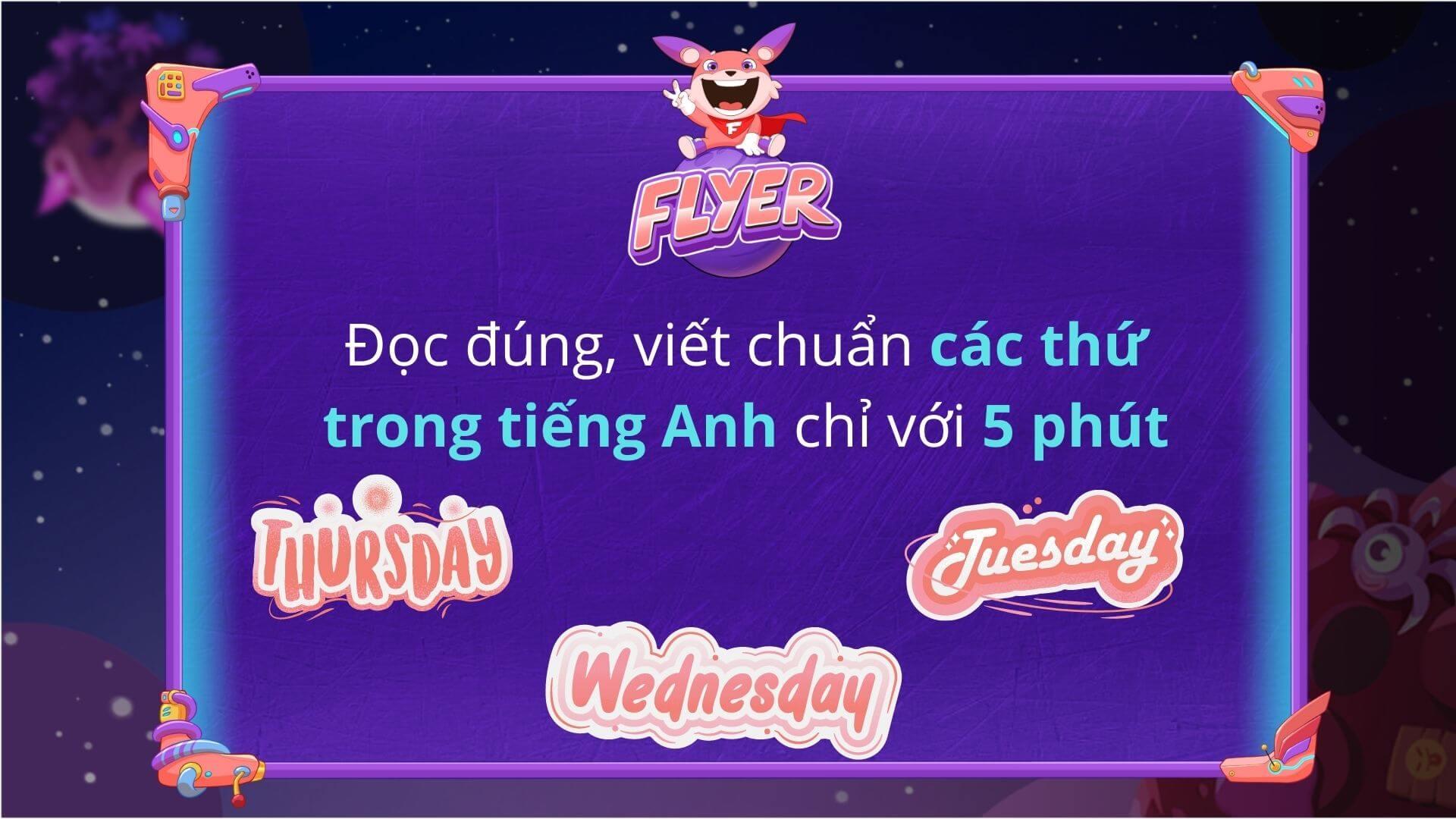 thứ 5 tiếng anh là gì