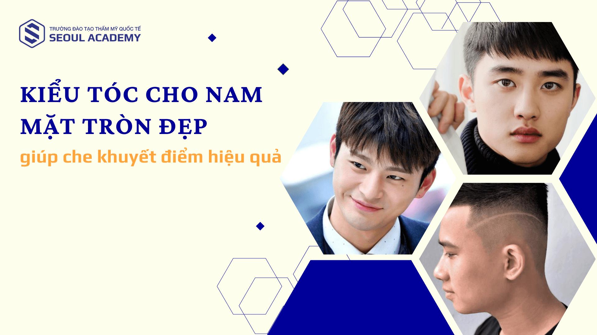 tóc hợp với mặt tròn nam