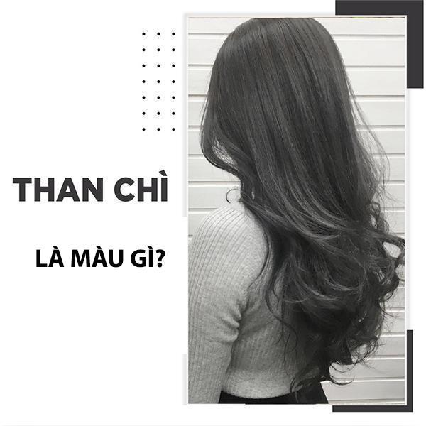 tóc màu than chì ánh xanh nam