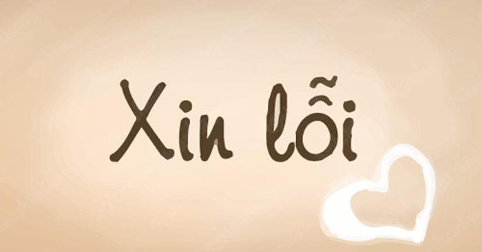 văn mẫu xin lỗi người yêu