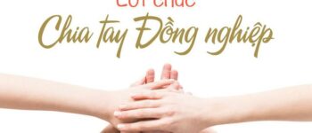 Thư, lời chia tay, lời chào tạm biệt đồng nghiệp khi nghỉ việc