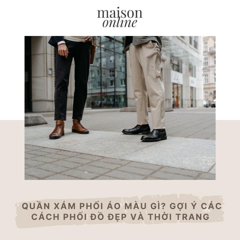 xám phối với màu gì