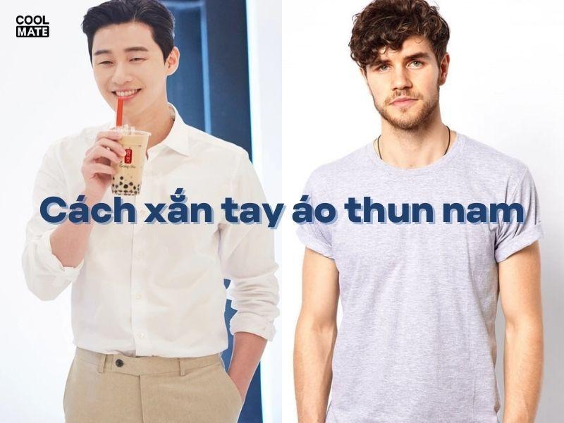 xắn tay áo thun