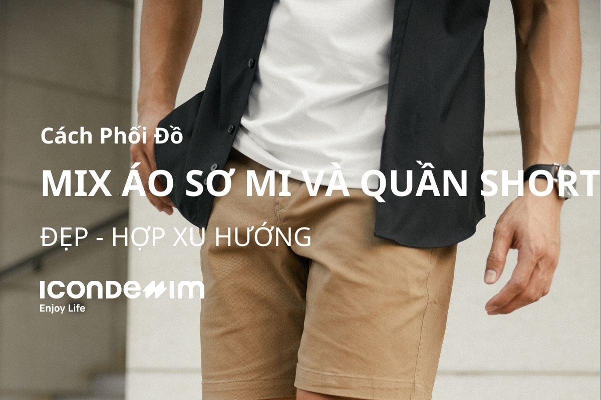 áo sơ mi với quần short