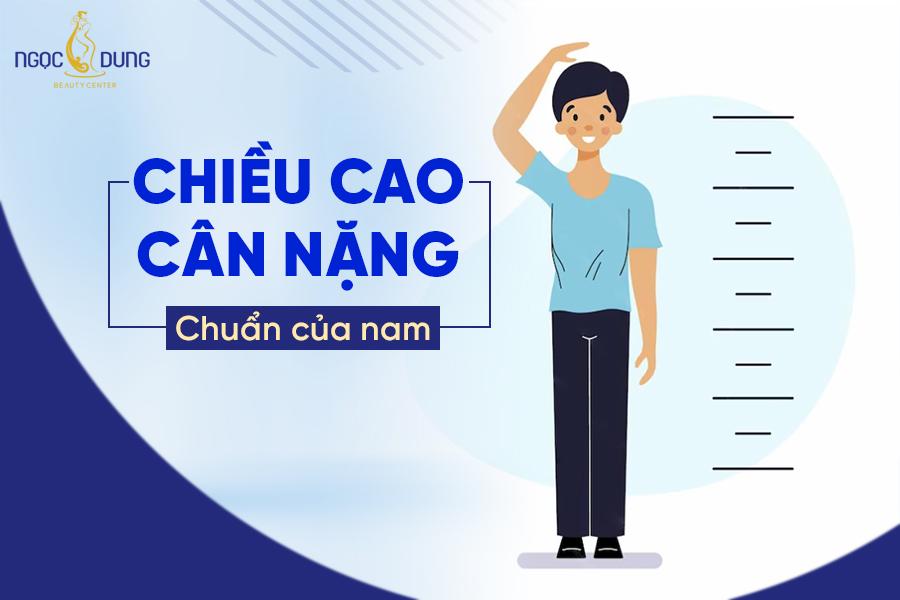 bảng chiều cao cân nặng chuẩn của nam theo tuổi