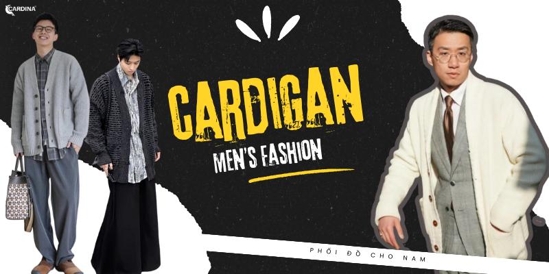 cách phối cardigan nam