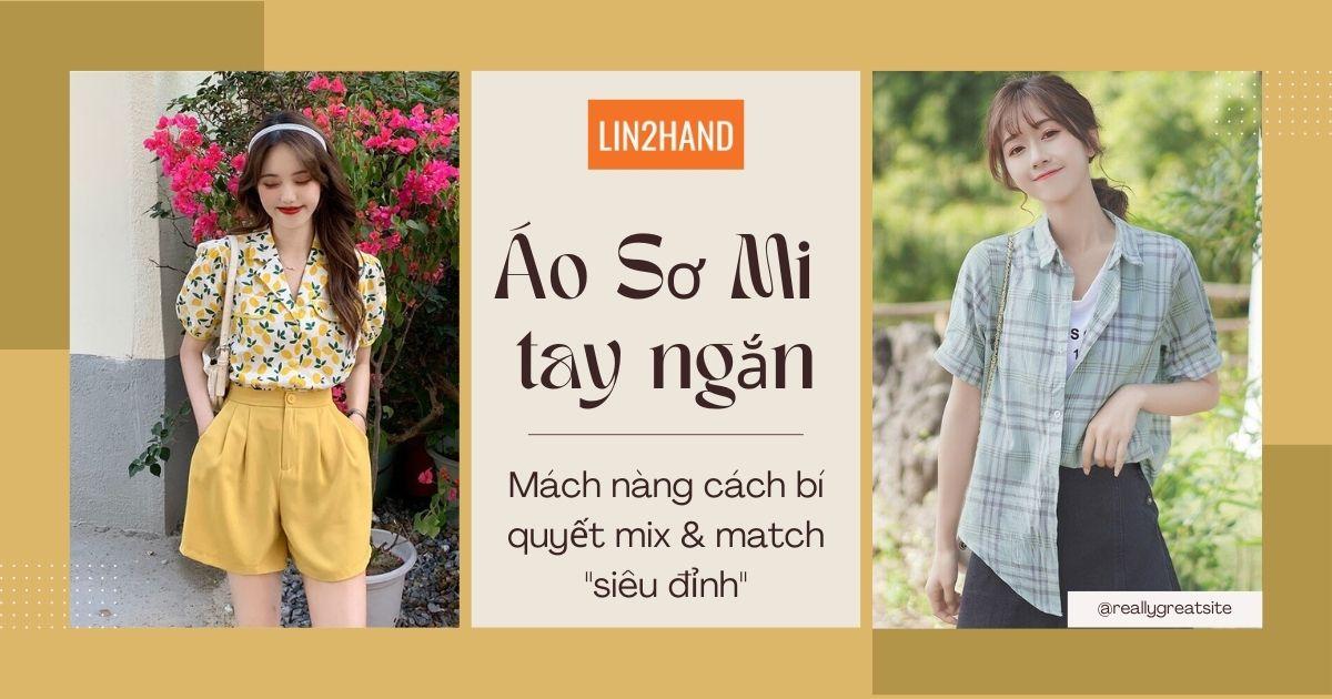 cách phối đồ với áo sơ mi tay ngắn nữ