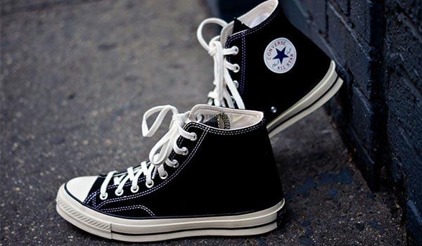 cách thắt dây giày converse cổ cao